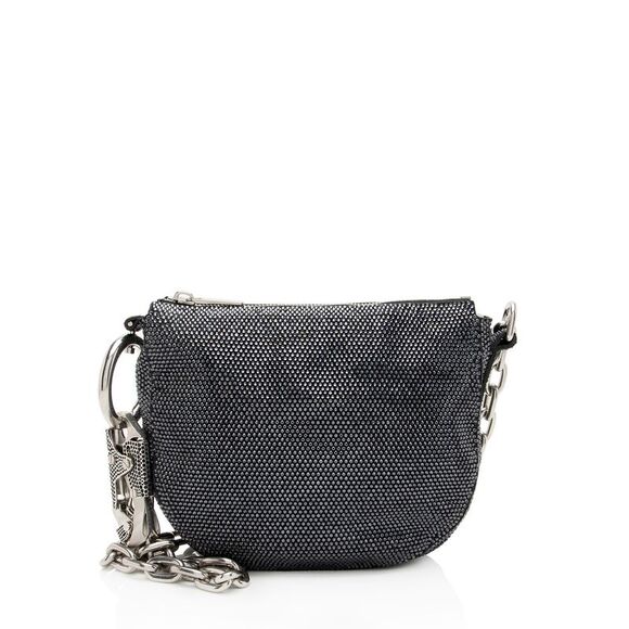 Burberry Suede Crystal Knight Mini Shoulder Bag